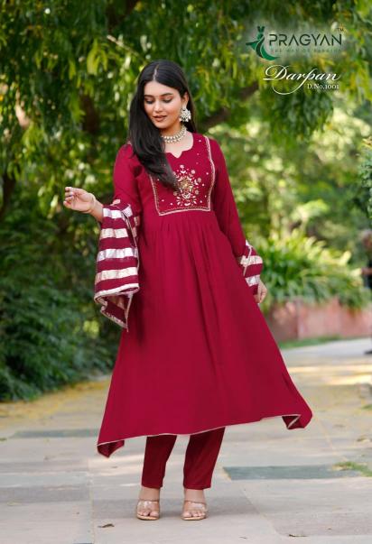 Pragyan darpan vol 1 gown style wholesale market for kurtis in hyderabad